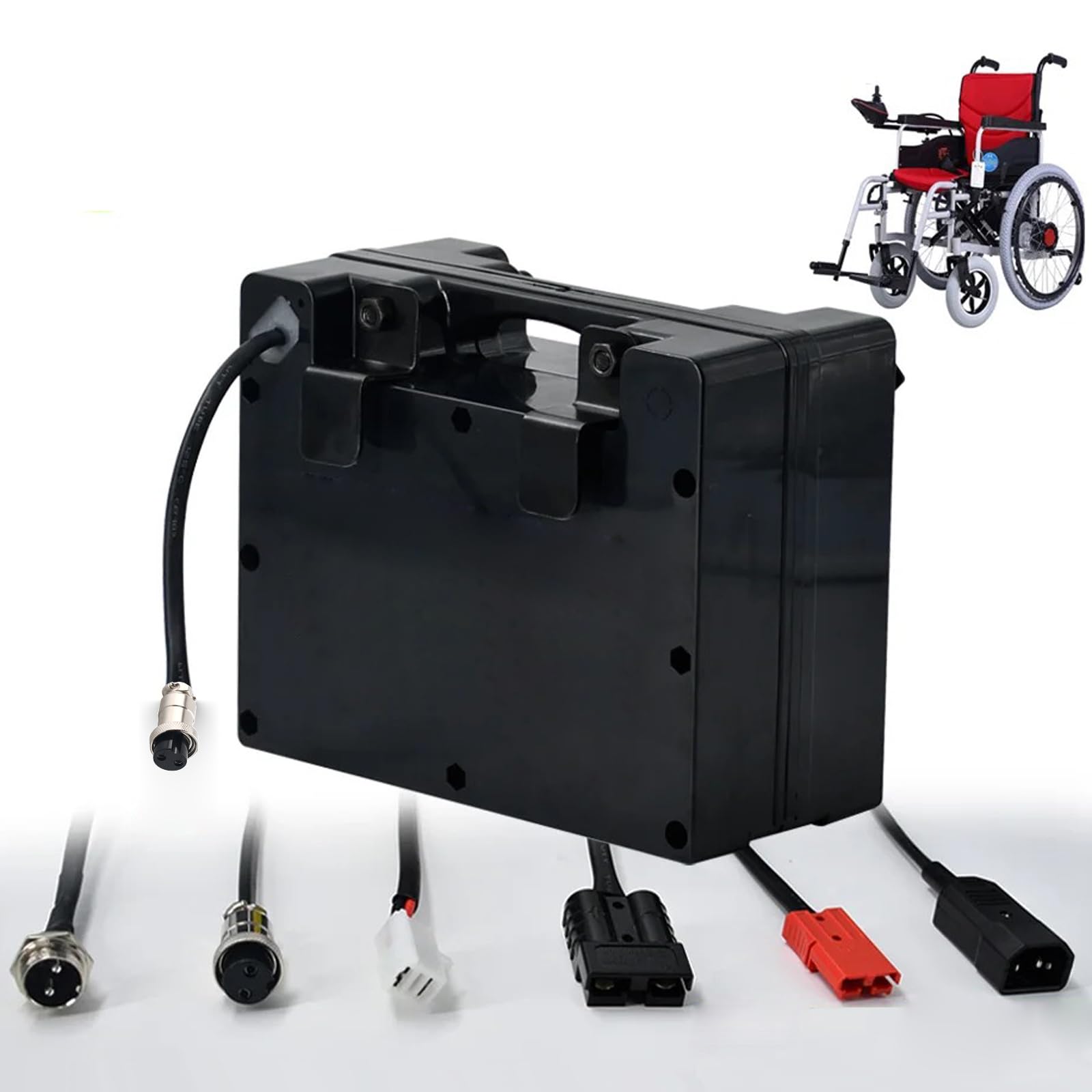 24V Lithium-Ionen Akku 8Ah-20Ah Mit Ladegerät - Ersatz Für E-Bike, E-Roller Bis 500W - BMS Schutz, XT60 Stecker