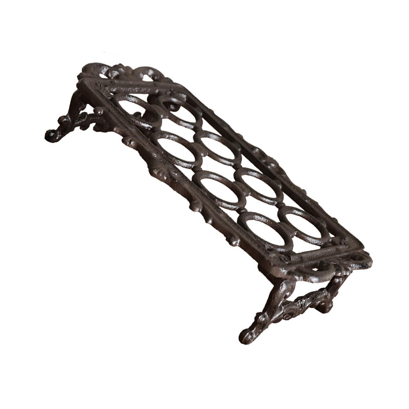 Sturdy Cast Iron Retro Eggs Holder Rooster Figurine Eggs Storage Rack for Farmhouses Kitchens Decors Organizers Rooster Decors