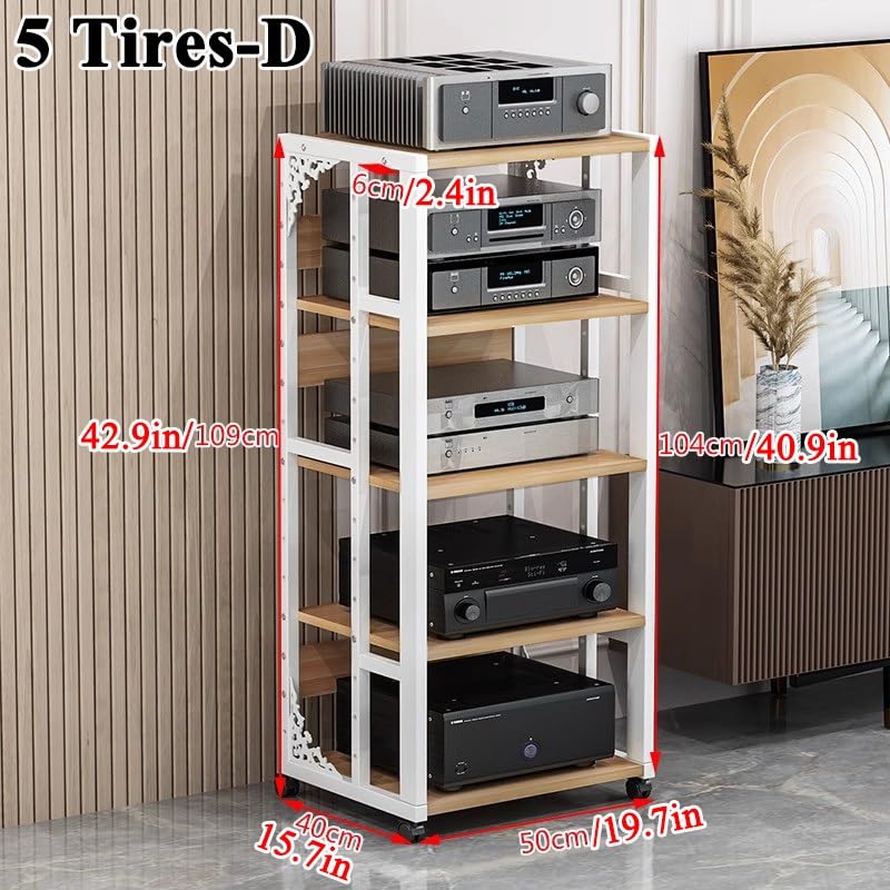 Support de boîtier TV câble robuste avec roulettes fluides