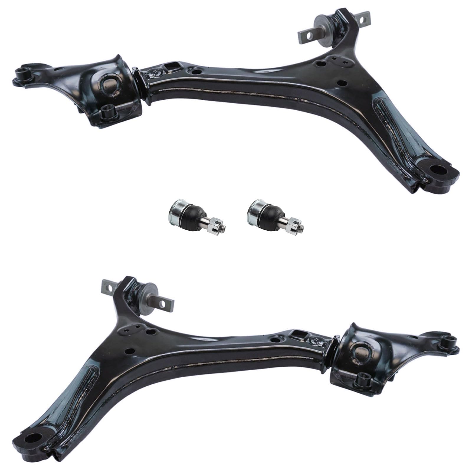TRQ Front Lower Driver and Passenger Side Control Arm and Ball Joint Set 4 Piece Compatible with 2013-2017 Honda Accord Automatic Transmission