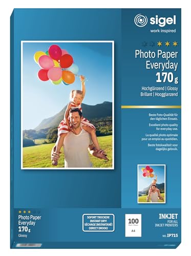 Papier photo jet d'encre A4 brillant pour imprimer sans bavure