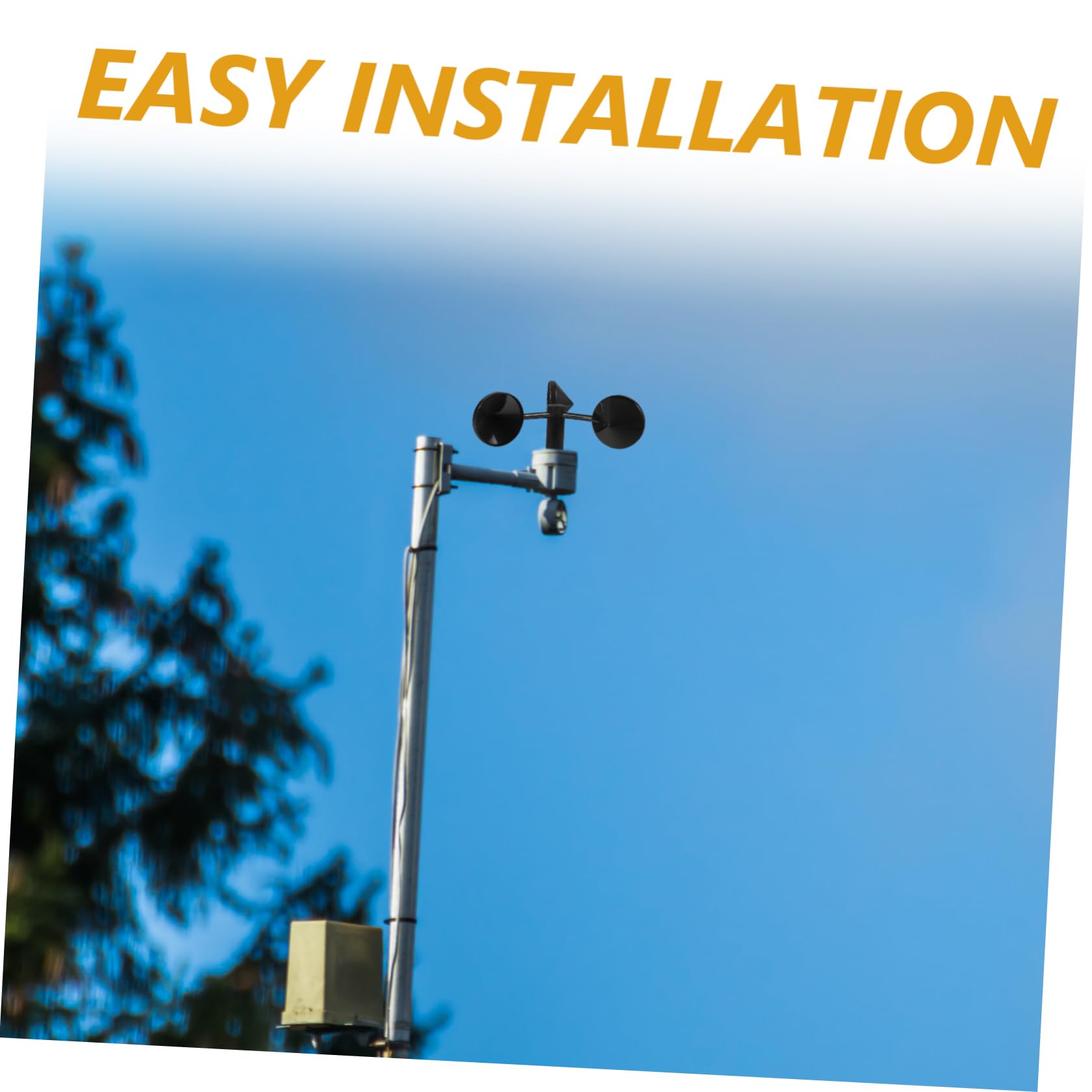 Windgeschwindigkeitsmesser Anemometer Gehäuse Für Windmessung 3 Schalen Windgeschwindigkeits Sensor Wetterstation Zubehör Für Präzise Windmessungen