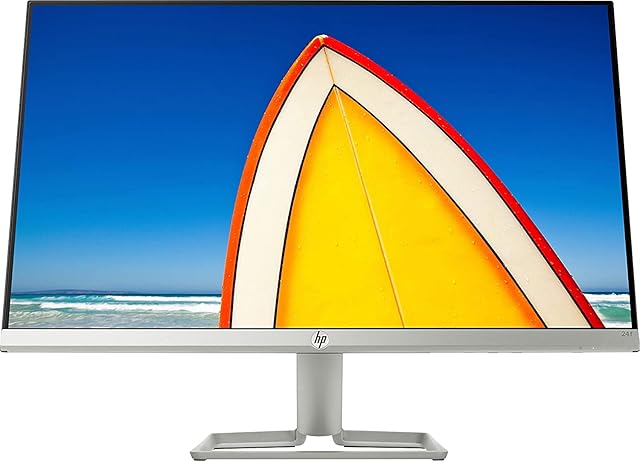 HP 24f Ultraslim Full HD Monitor (1920 x1080) 23.8 Inch (1 HDMI, 1 VGA) - Silver/Black