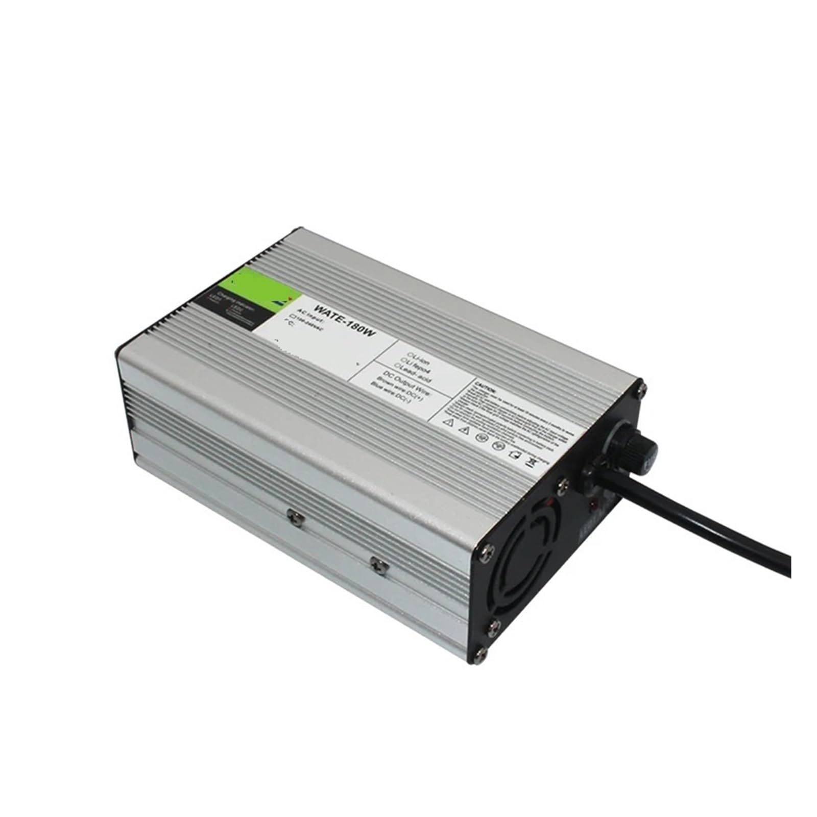 Cargador de litio Lifepo4-cell Corriente Cargador de batería LiFePO4 de 14,6 V y 5 A, 12,8 V y 14,4 V, Smarts Charger 4S, carcasa de aluminio, con ventilador, cargador de batería, entrada de 100 V CA