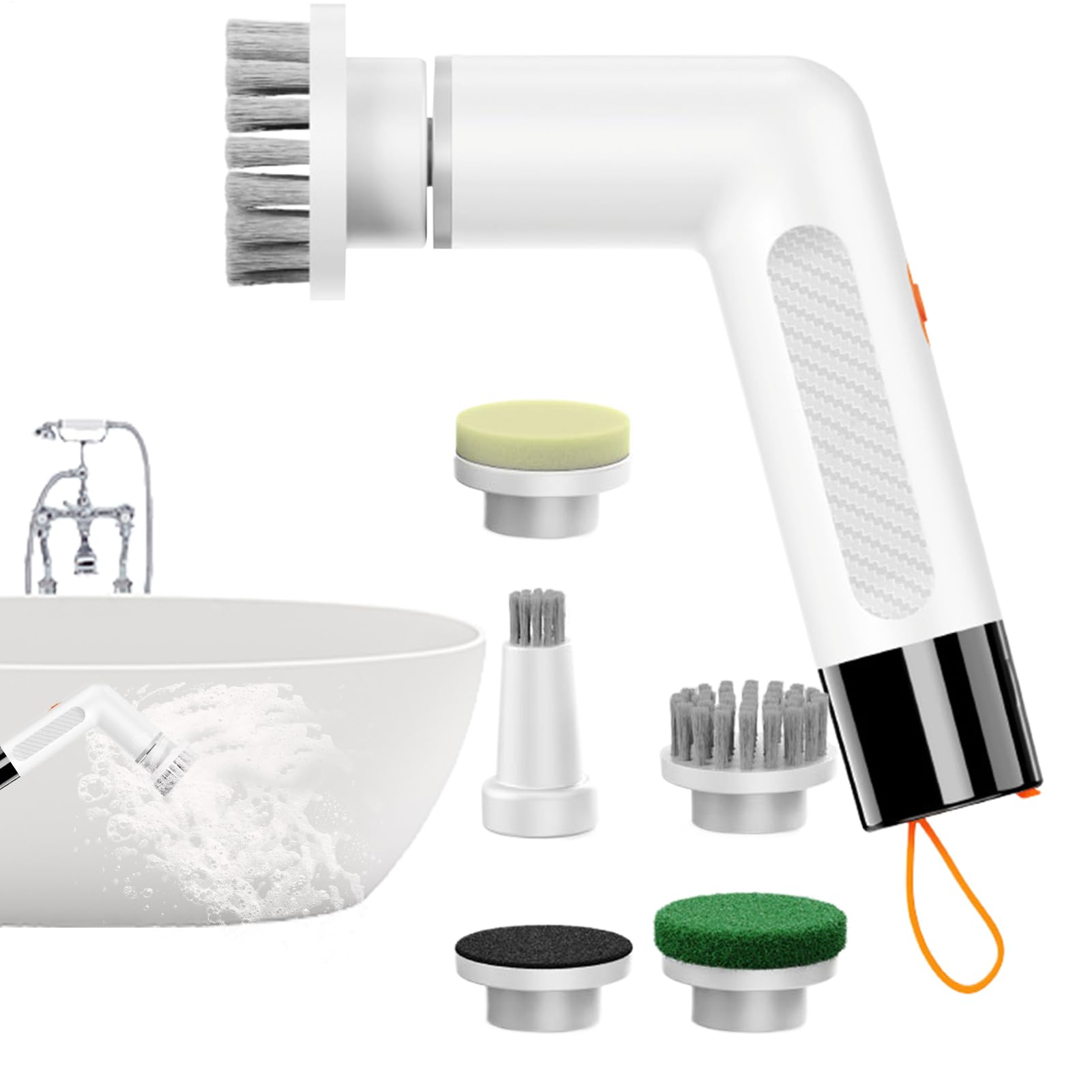 Outil rechargeable pour enlever la saleté profonde et les taches tenaces de carrelage