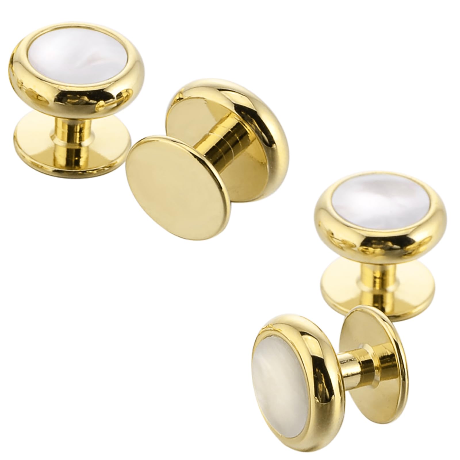 Chemise Boutons de manchette et goujon pour homme Rond Boutons de manchette Chemise Manchettes Françaises Fête Danse