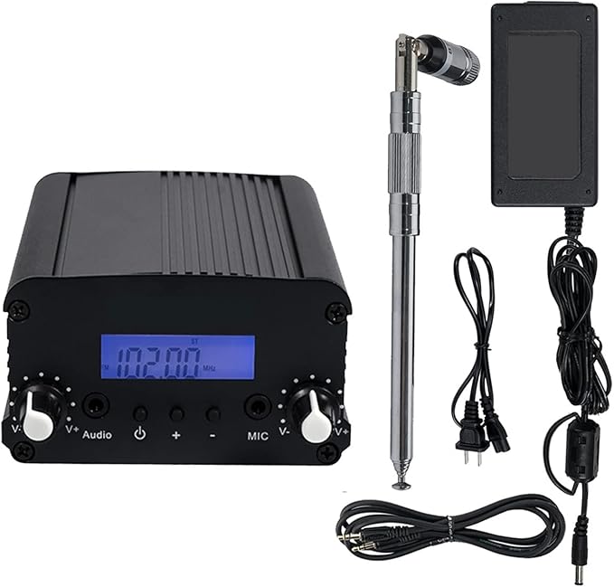 NLBN Wind Up Radio TR509 Wireless FM Broadcast Transmitter Stereo Radio