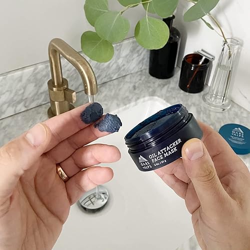 Miniatura 4 de Oars + Alps Mascarilla facial Oil Attacker, limpiador facial probado por dermatólogos con arcilla de caolín y niacinamida, apto para TSA, 2 onzas