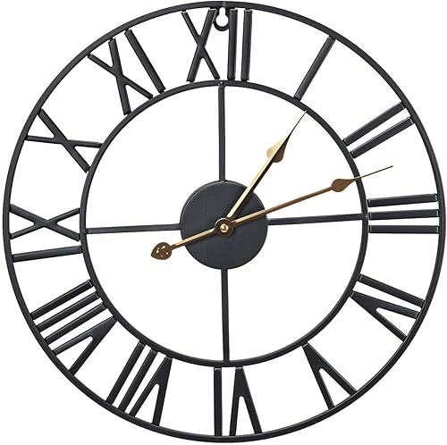 Miniatura 9 de Sorbus Reloj de pared grande para decoración de sala de estar, reloj de pared para cocina, reloj de pared de 24 pulgadas (23.6 in), reloj analógico