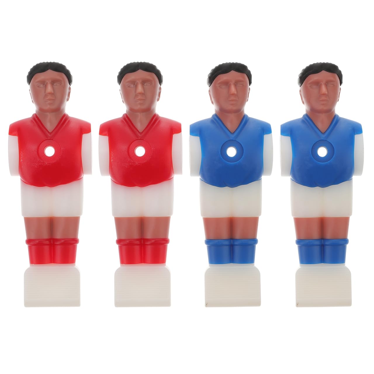 STOBOK Piłkarzyki figurki piłkarzyki ęskie do 1,4 stołowe 4 sztuki (czerwone i niebieskie)