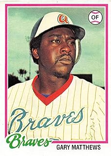 1978 Topps #475 Gary Matthews Atlanta Braves MLB Baseball Card EX Excellent