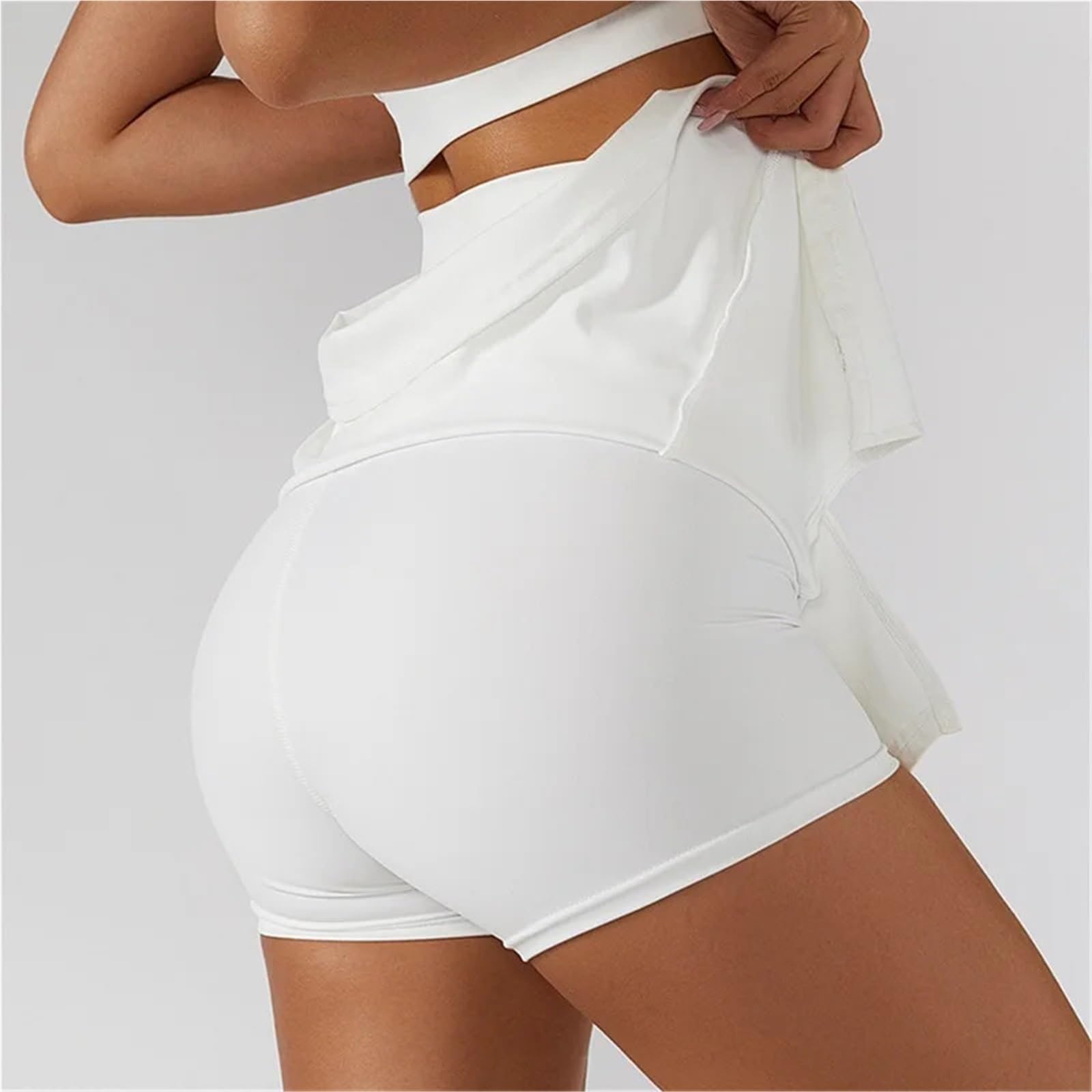 Falda de Tenis Cintura Alta Nailon Spandex for Mujer