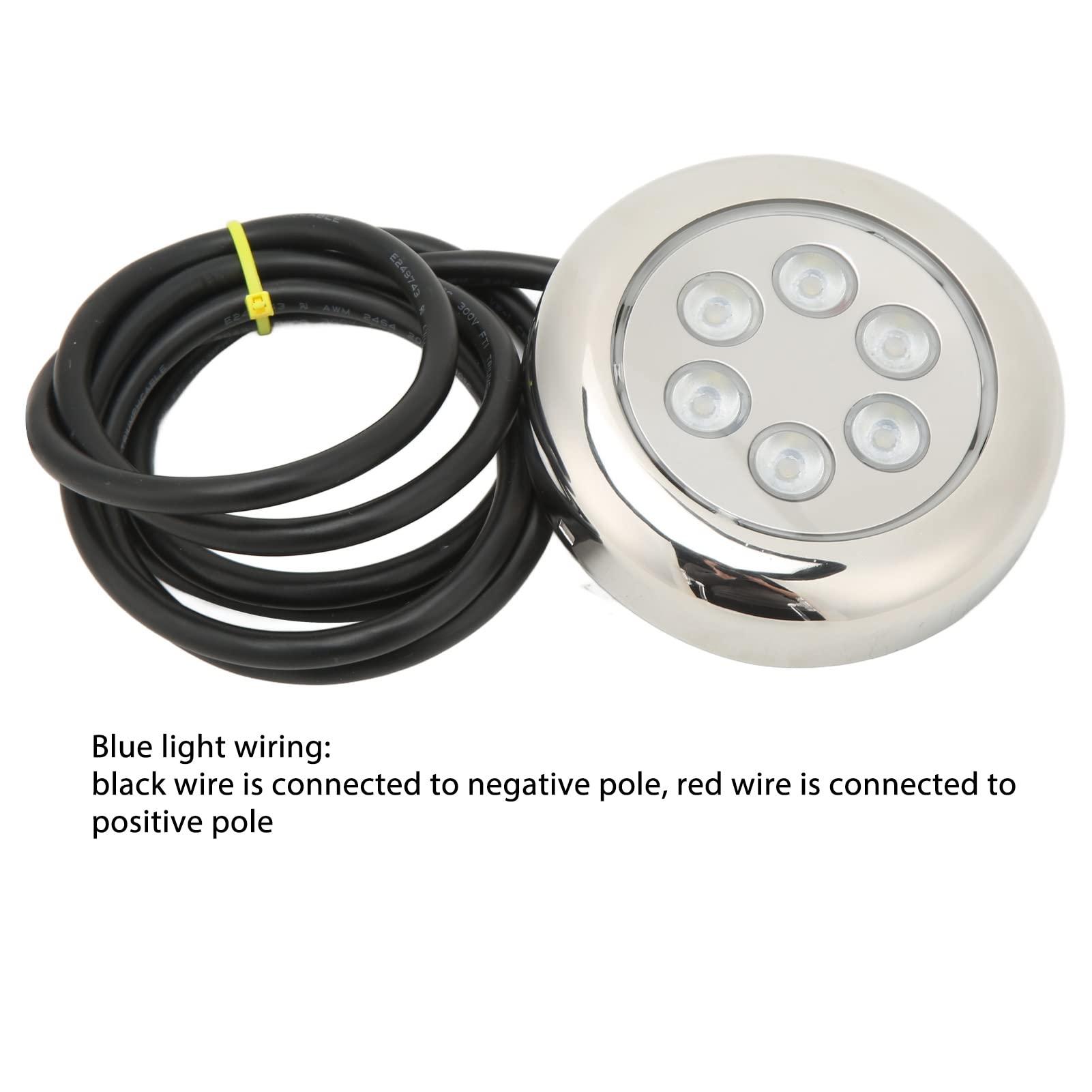 Fockety LED-Unterwasser-Boot-Lichter, 3.5in IP68 wasserdicht LED-Unterwasser-Licht, Oberflächenmontage, 12V-24VDC, Unterwasser-Balkenlicht für Boote Yachten Kreuzfahrtschiffe Segelboot