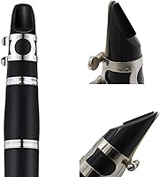 Vista 6 de Rockhouse Accesorios para clarinete Boquilla, Parche para Dientes, Protector de Dientes, Pieza de Boca Negra, Adhesivo Sax para B Flat, Alto, Tenor