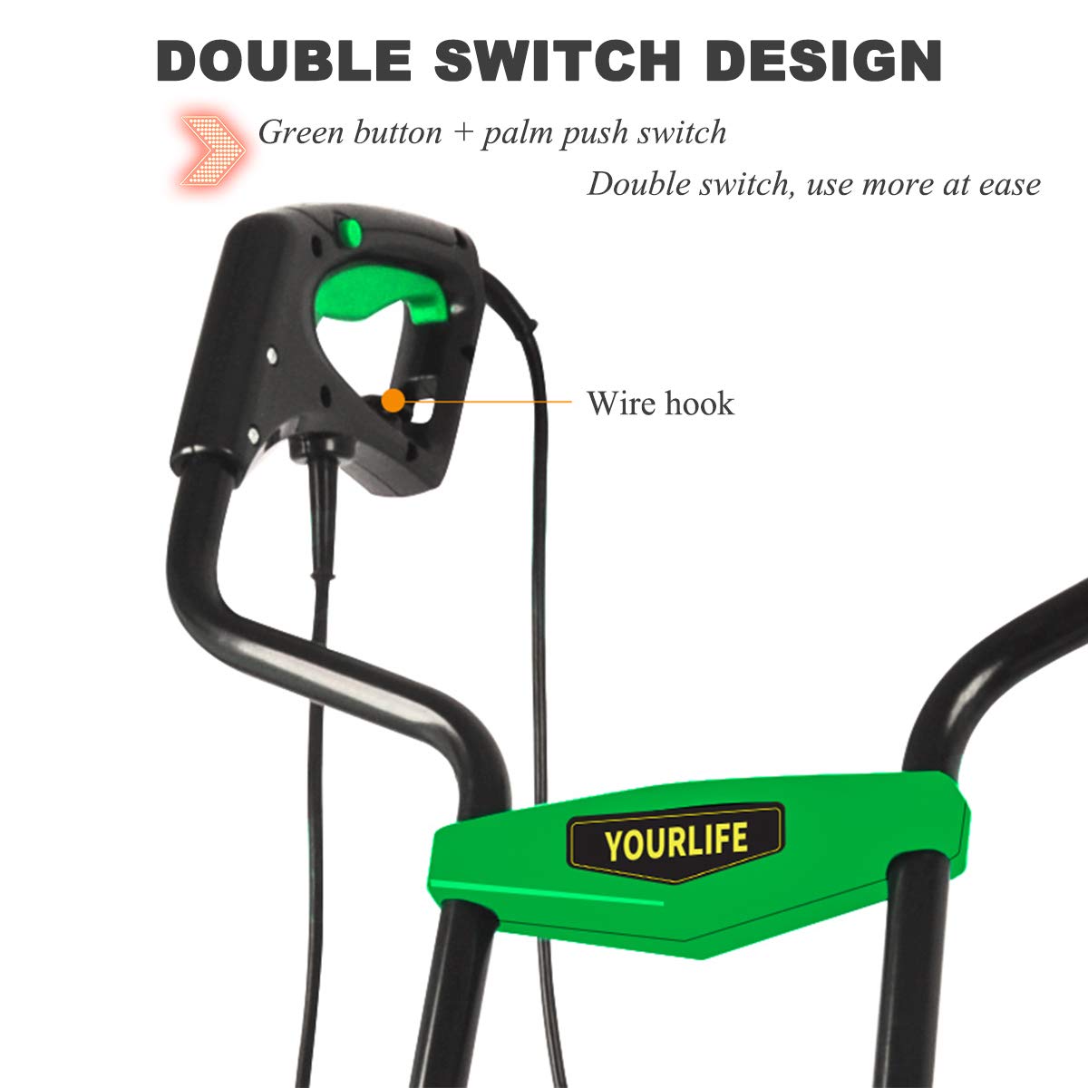 Motobineuse de Jardin, motoculteurs électriques 1500 W, Largeur agricole 18 Pouces, cultivateur Greenworks à Faible Bruit avec rallonge de 98 Pieds pour Jardin, pelouse, Potager