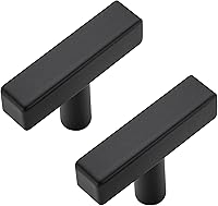 Vista 65 de 5 Pack Matte Black Cabinet Knobs - Kitchen Cabinet Knobs Black Cabinet Pulls for Kitchen Cabinet Drawer Stainless Steel Dresser Knobs for Cabinet