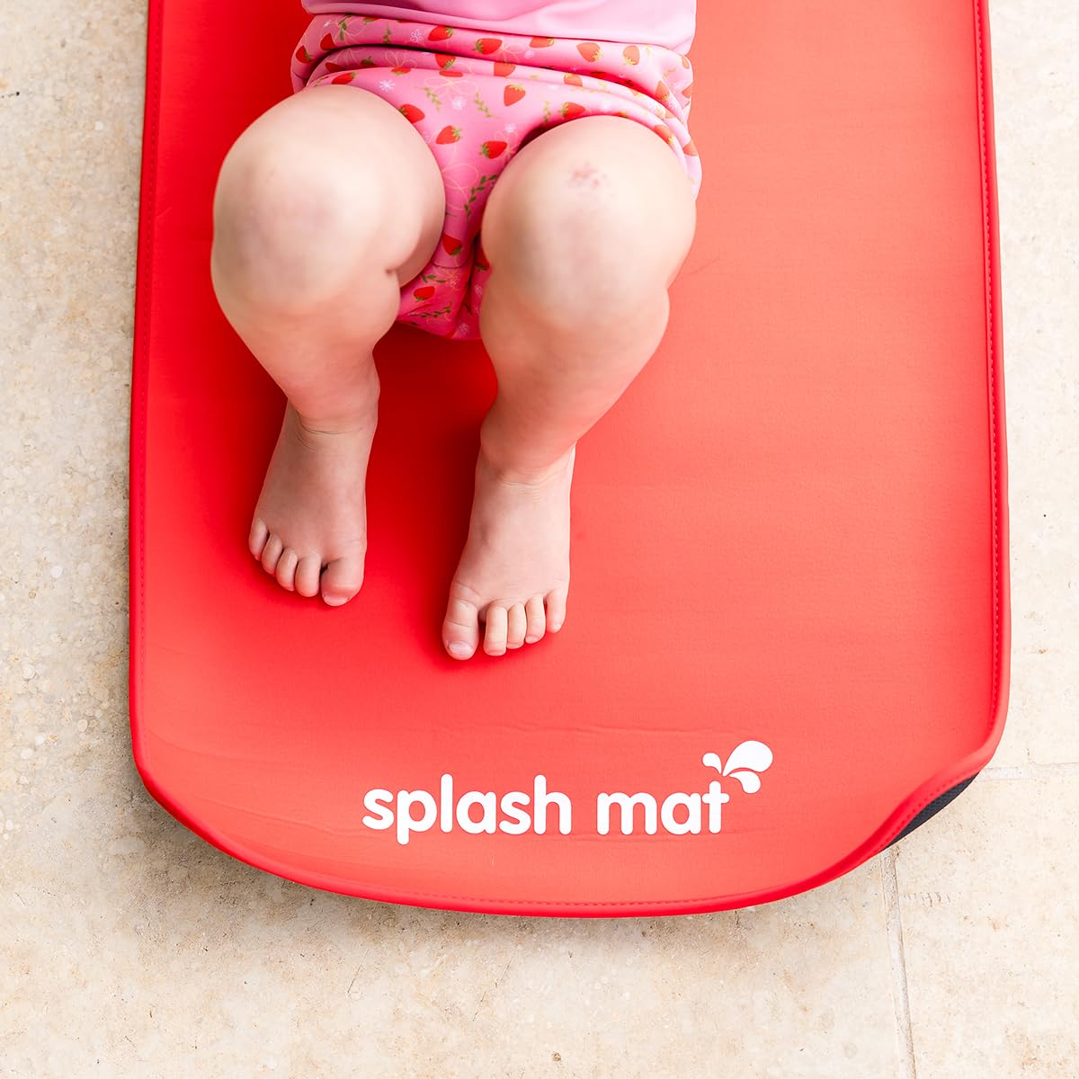 Splash About Mata do przewijania neoprenu dla niemowląt, czerwona