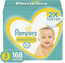 Diapers Size 3, 168 Count - Pampers Swaddlers Disposable Baby Diapers, ONE MONTH SUPPLY - coolthings.us