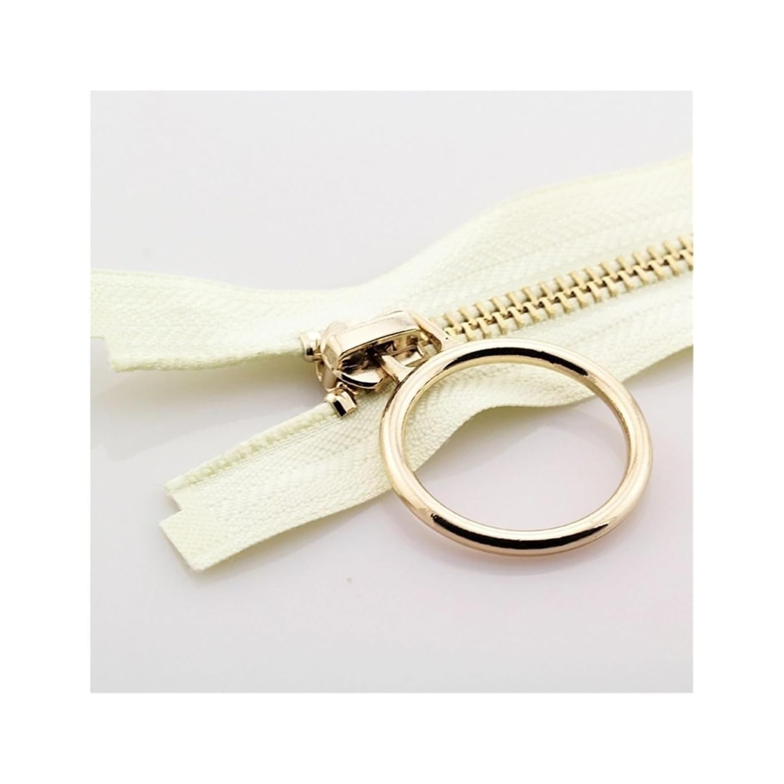 Duty Single Slider Zip, Open End Metal Zipper 5 Copper Teeth Single Slider Jacket Multicolor 70cm 90cm(White-90cm)