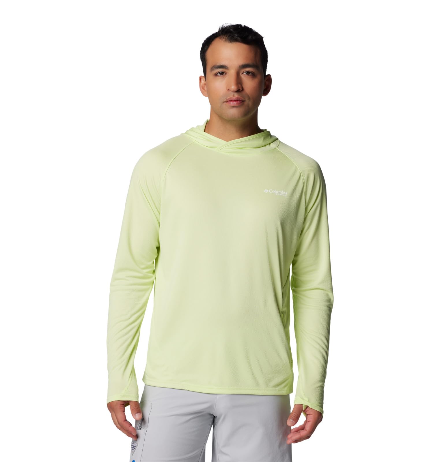 Columbia Men's PFG Solar Stream Elite Hoodie, Spring Yellow, X-Large