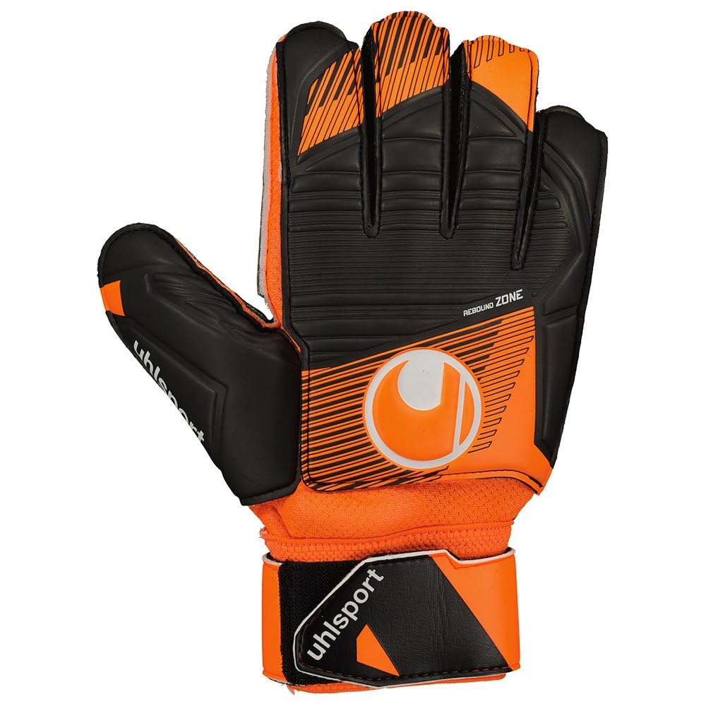 uhlsport Soft Resist+ Flex Frame Gants de Gardien de Football - Gants pour Gardien de But - spécialement conçus pour Le Gazon synthétique et Les sols durs - avec Protection des Doigts