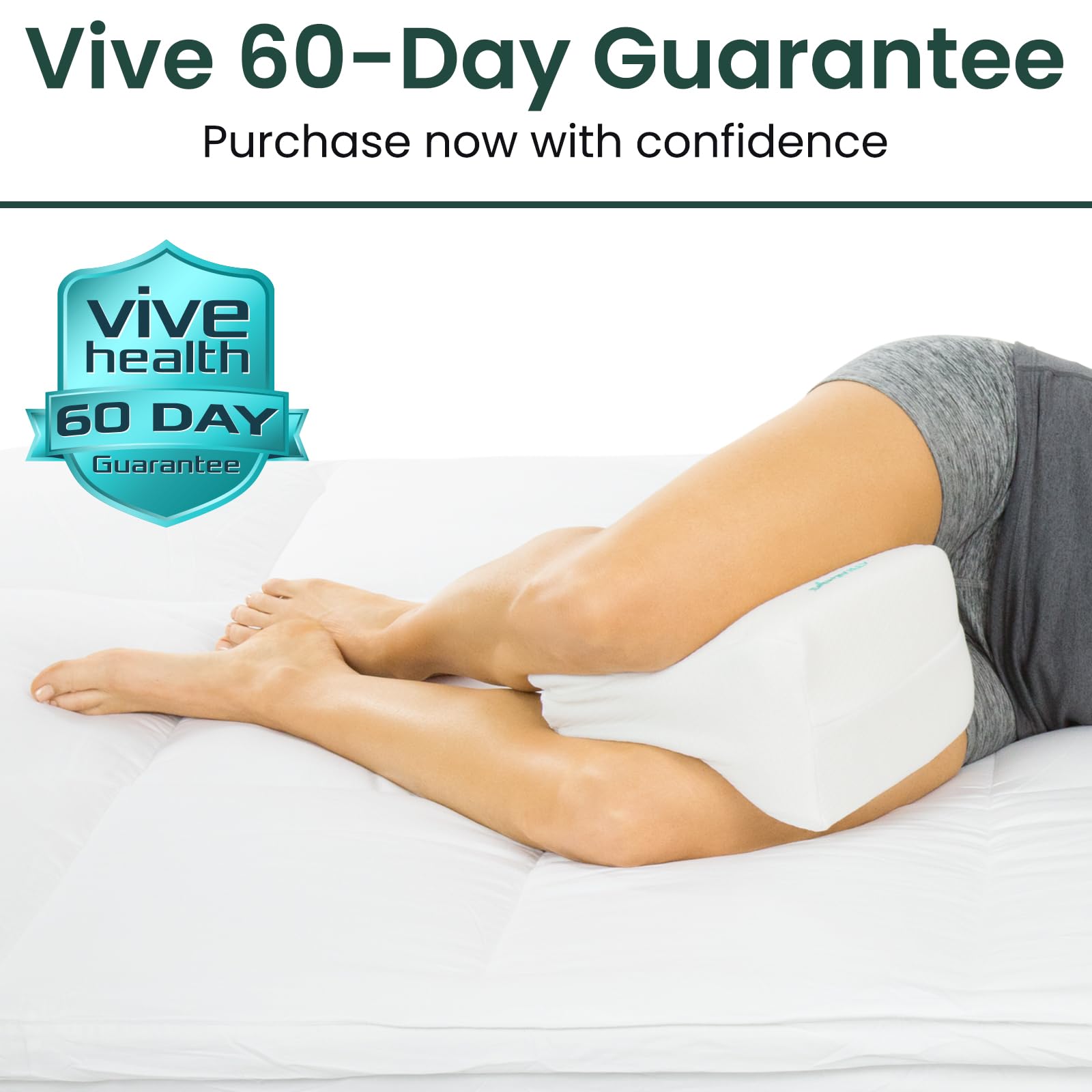 Memory Foam Kniekissen Orthepedic Ischias Rücken, Unterbein, Hüfte und Gelenkunterstützung Für Seitenschläfer Schwangerschaft Und Mutterschaft Nackenrolle Keilkissen Für Und Wirbelsäule Ausrichtung