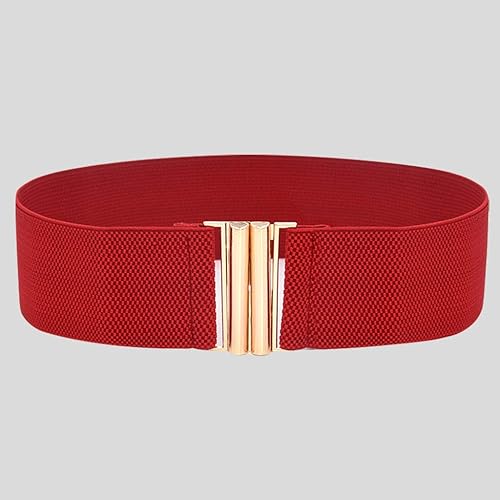 Miniatura 2 de Swibikni Cinturón ancho para mujer, cintura elástica con cincha, cinturón de vestir elástico para mujer, cinturones de vestir con hebilla elástica