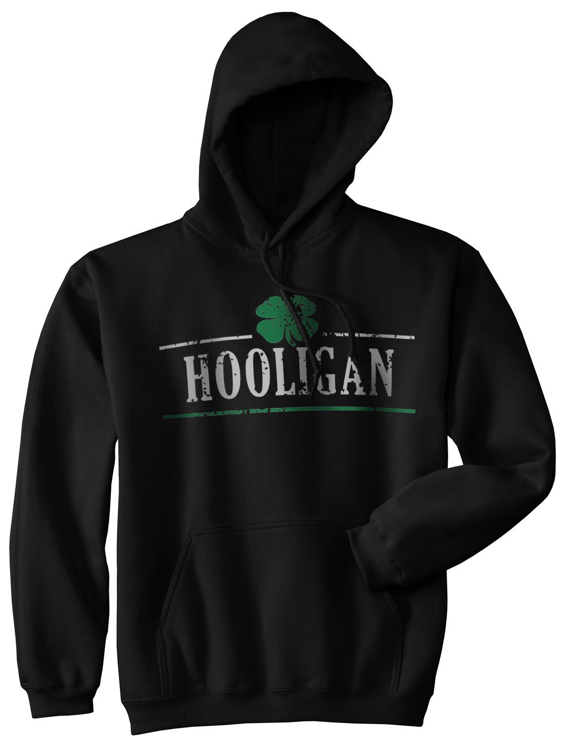 Crazy Dog T-Shirts Hooligan Shamrock Funny Saint St Patricks Day Drinking Hoodie For Paddys Day