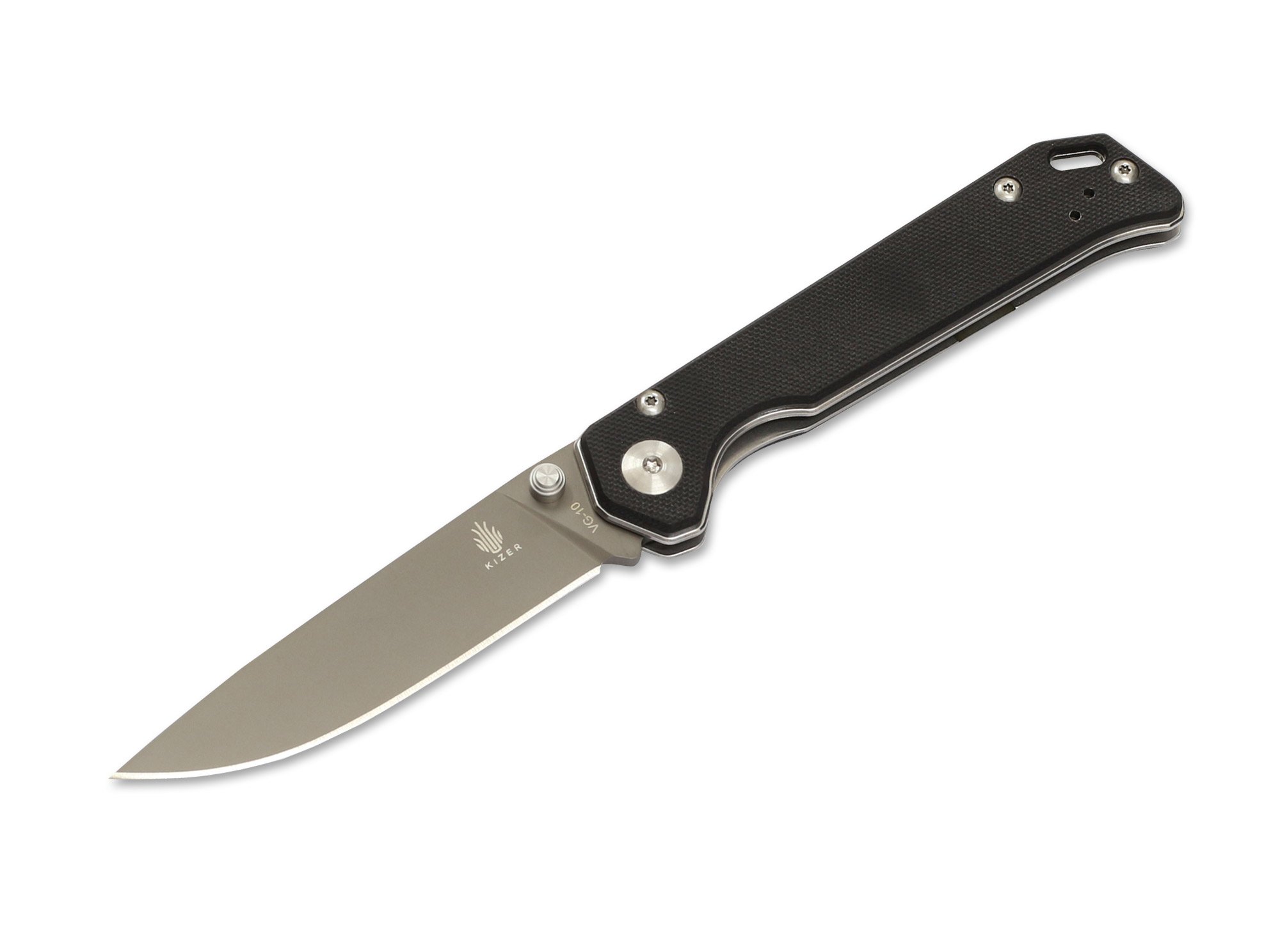 Kizer Cabox 1048C1 Feststehendes Messer Schwarz 154CM G-10