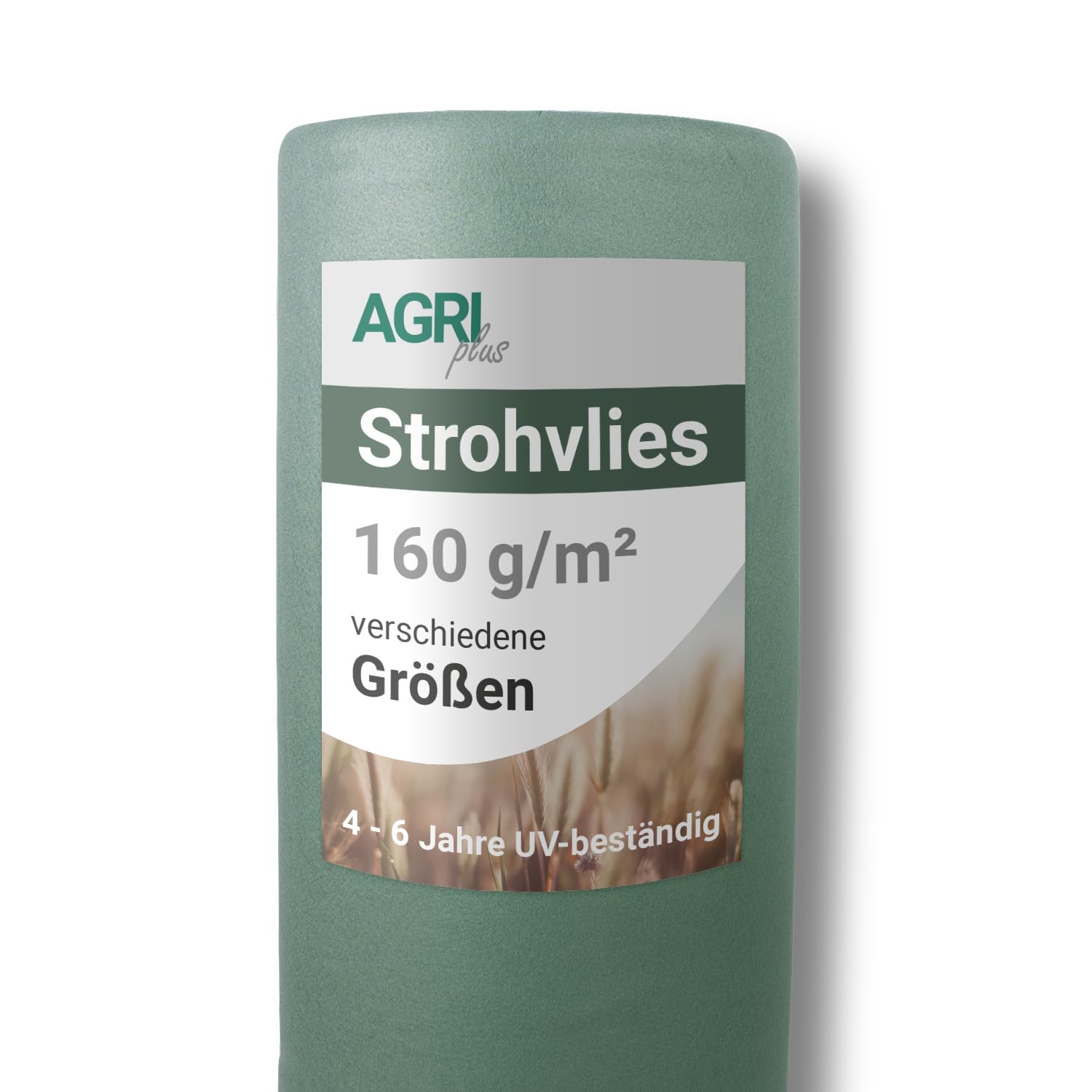 AGRI plus Fieltro de paja de 9,8 x 25 m, sin clavos, ligero 160 g/m², fieltro protector de polipropileno, extremadamente resistente a la rotura para una protección a largo plazo