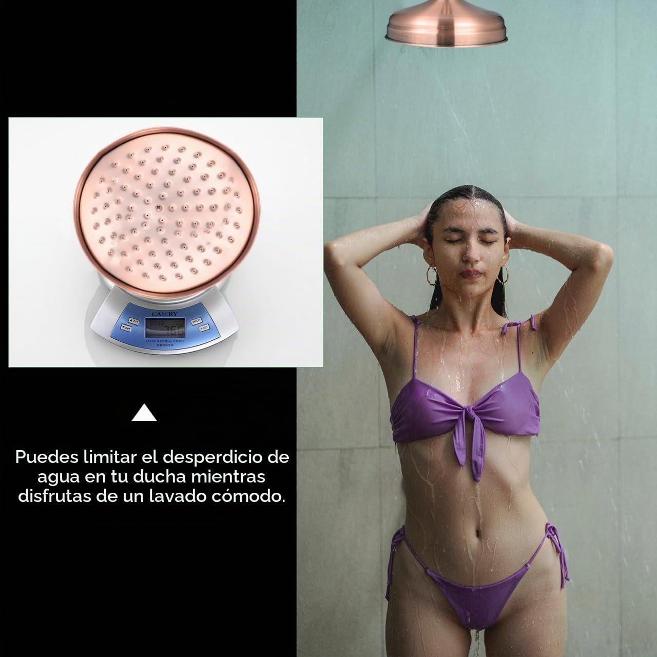 Angoily Cabezal Ducha Cobre Estilo Antiguo 8 Pulgadas Boquilla Rociadora Para Baño Fácil Instalación Rociador Clásico Para Uso Doméstico Ducha Cobre Exterior 20 * 20 * 11cm