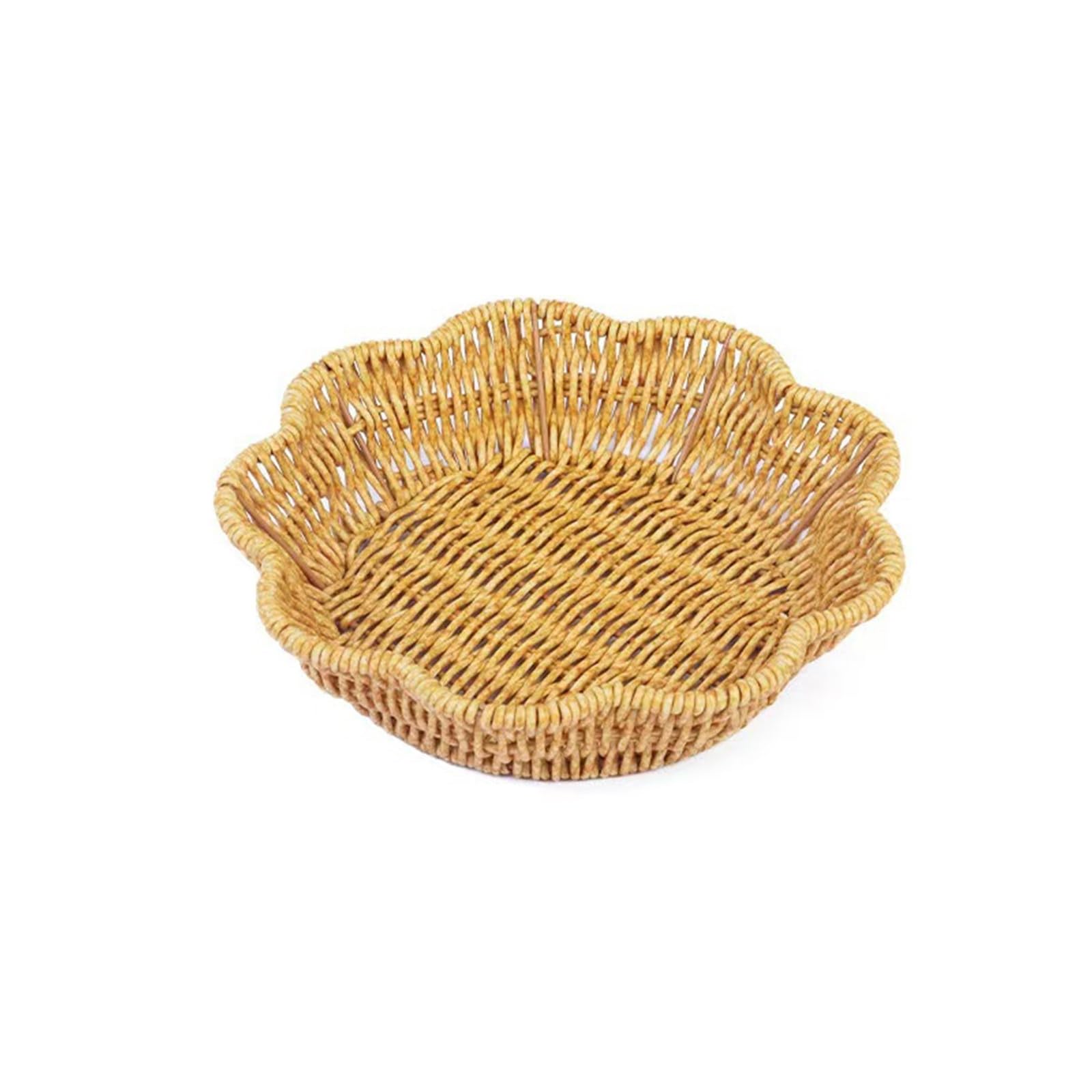 Panier à fruits en plastique façon osier - 11,5x32x26 - ON RANGE TOUT