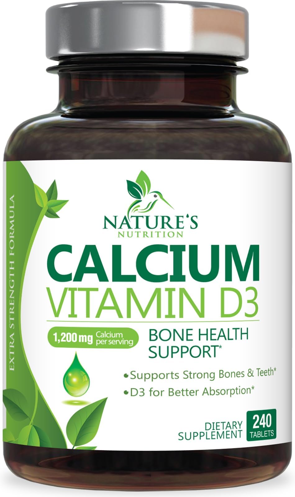 Amazon.com: Nature's Truth Absorbable Calcium 1200 mg with Vitamin D3 ...