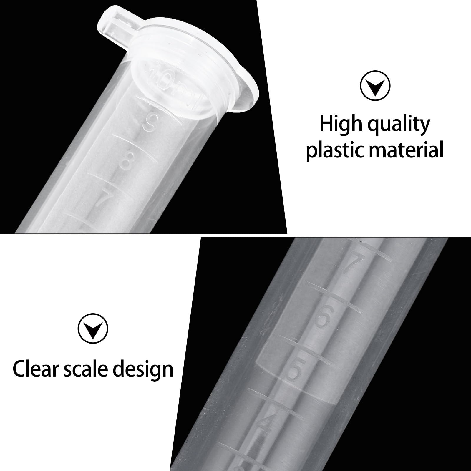 Provette e Tappi Ventilati in Plastica Scala Graduata da Centrifuga 10ml 200 per Laboratorio Scientifico e Biologia Molecolare