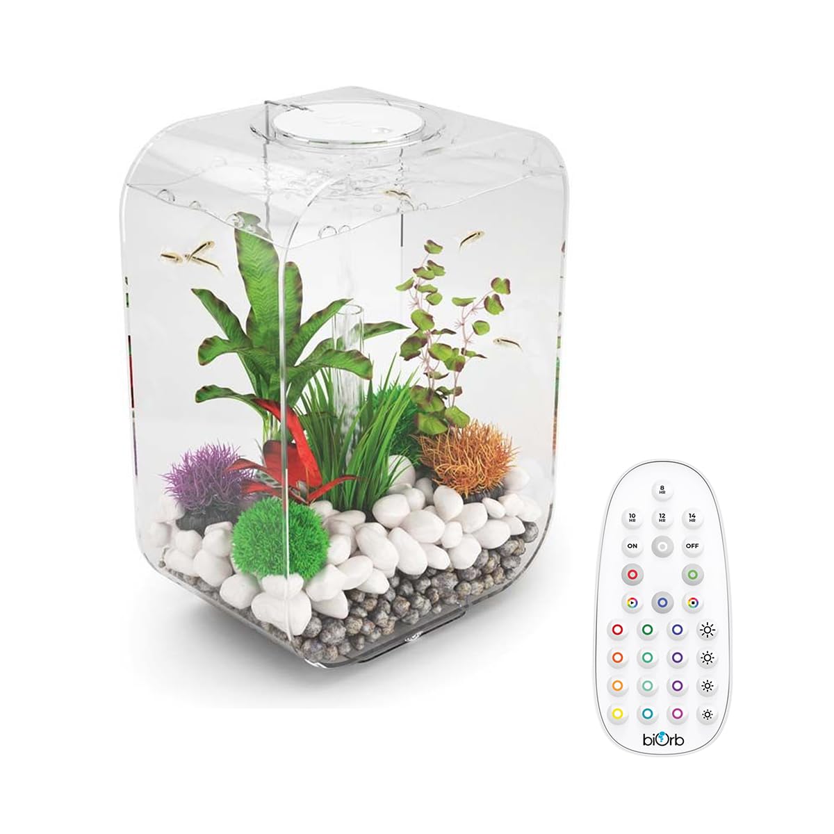 biOrb LIFE 15L Clear Aquarium Fish Tank with Multi Colour LED Lighting