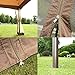 CROWN SHADES 10 x 12 Feet Dome Gazebo with Shade Curtains, Beige