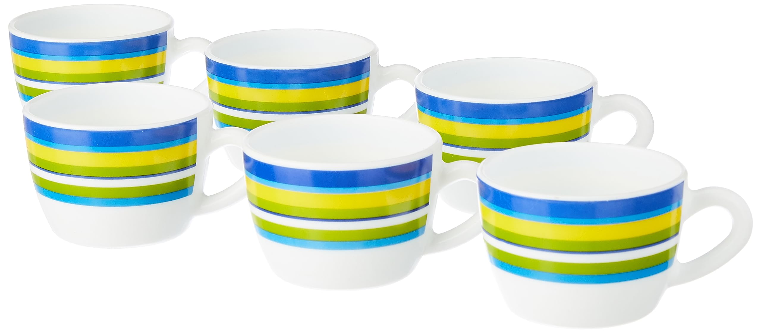 Larah by Borosil Vienna Opalware Cup Set of 6 pcs | Tea/Coffee Cups 145 ml | Microwave & Dishwasher Safe | Bone-Ash Free | Crockery Set Ideal for Daily Use & Gifting, White (B0C89DWQDN) Amazon Price History, Amazon Price Tracker