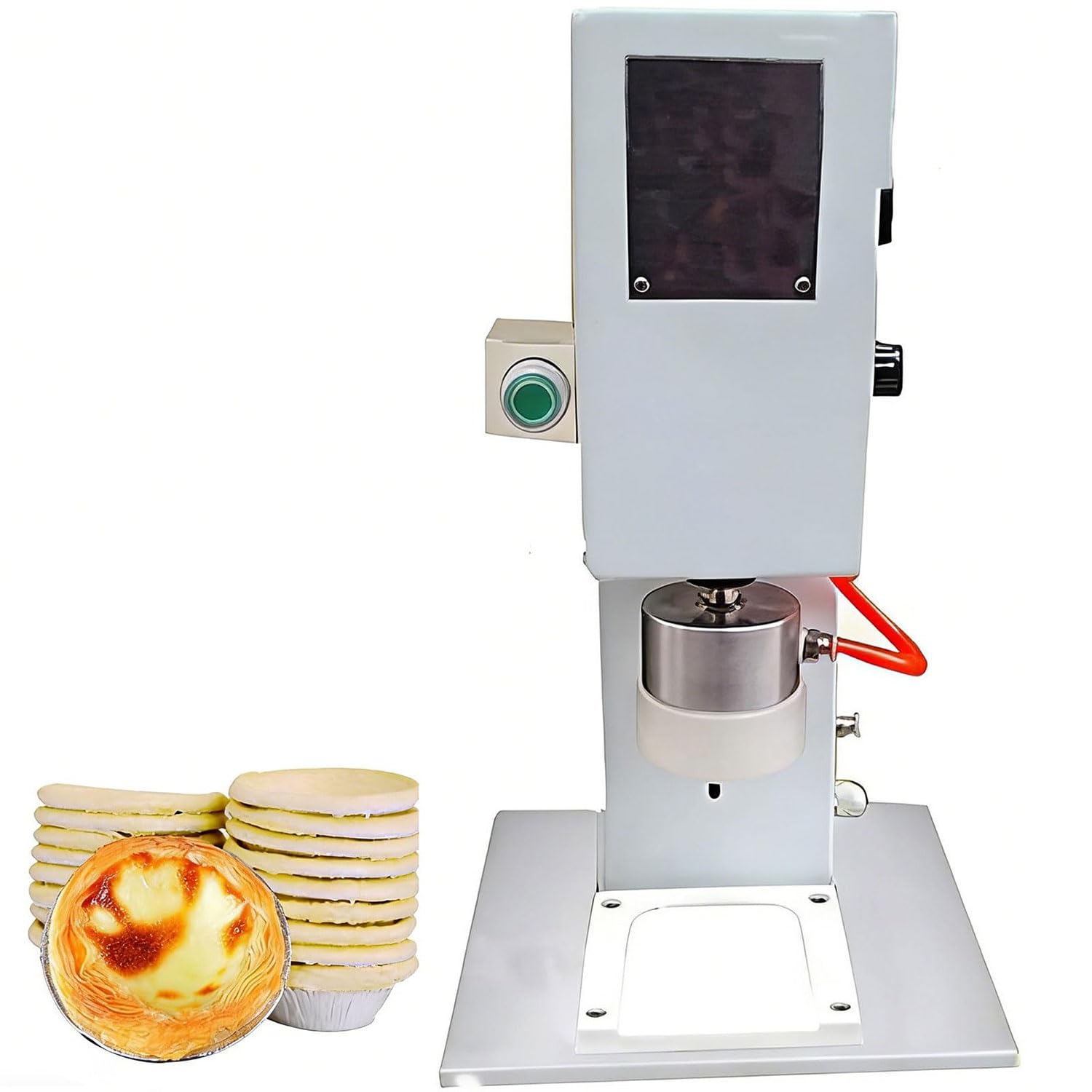 Macchina di pressatura della crostata dell'uovo, stampaggio pneumatico commerciale delle coperture dell'uovo per 1000 pezzi/H, guscio della crema pasticcera che forma attrezzatura per uso del