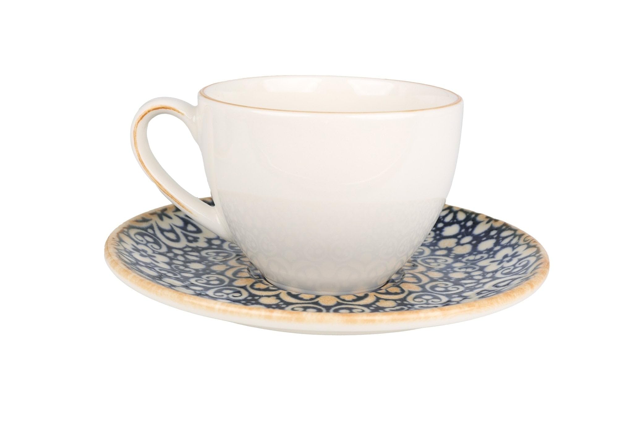 Bonna Alhambra - Teetassen und Untertasse - 230 cc - Porzellan - 6er set
