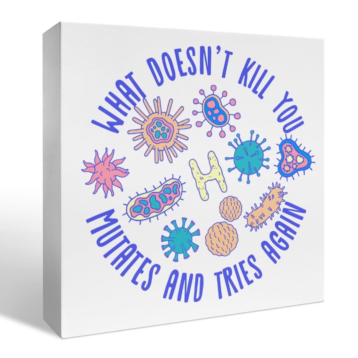 coimiao Biology Gifts for Women Men, Teacher Student Biologist, Microbiology Decor for Bedroom Office Desk, Science Geek Nerd Microbiologist, Tries