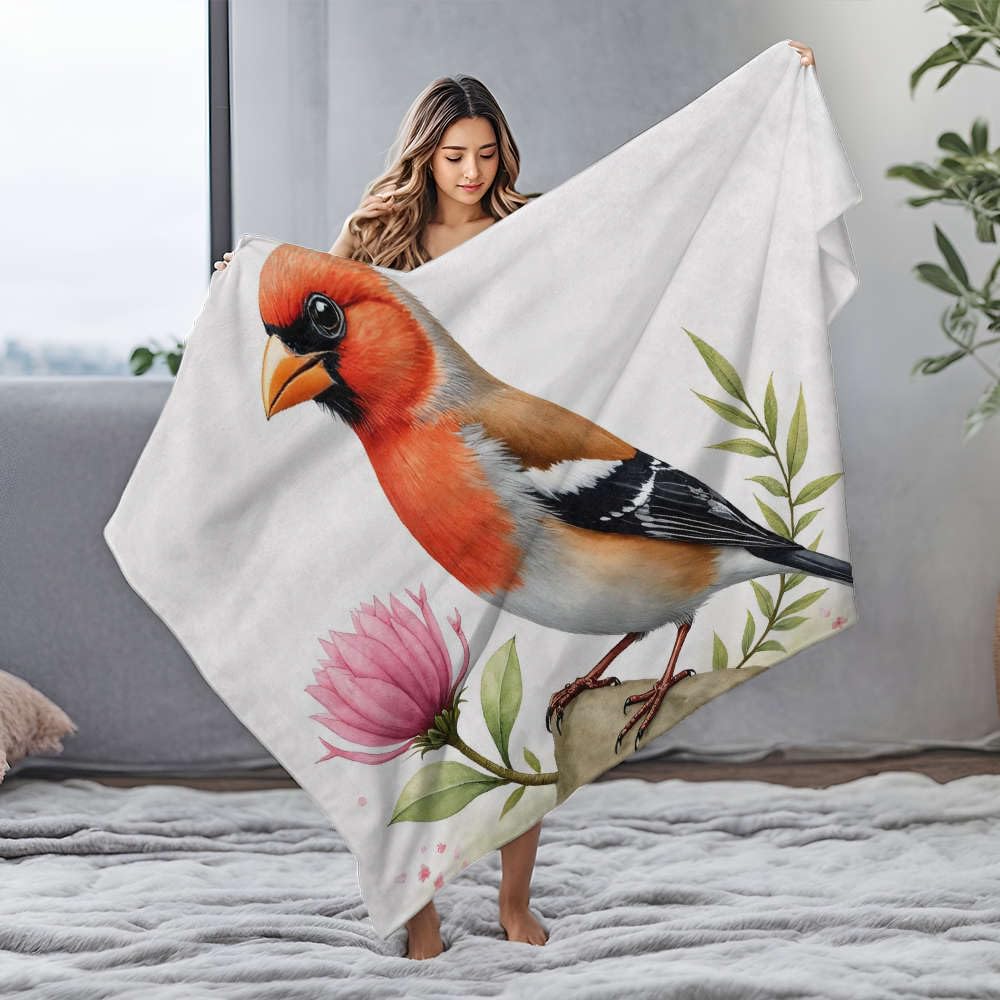Couverture en flanelle imprimé nature pour vos moments de détente au salon ou au lit