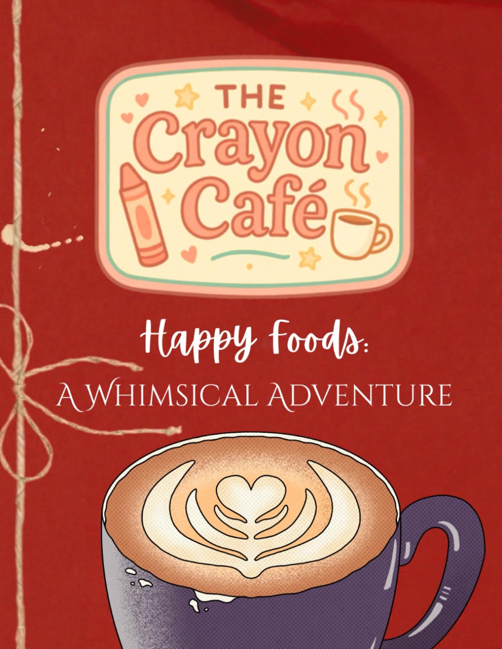 Happy Foods: A Whimsical Adventure: A simple and fun coloring book for all ages by The Crayon Café