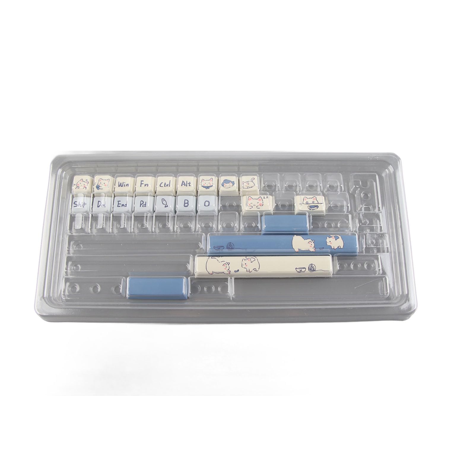 CHICIRIS 148 tasti per tastiera PBT a sublimazione, stile cartone animato, design ergonomico per gli appassionati di gioco su PC (#2)