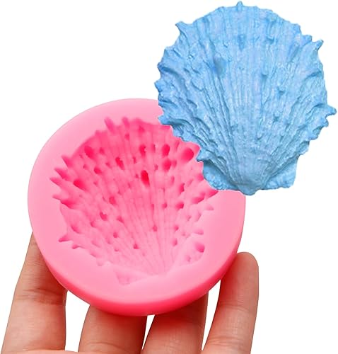 Miniatura 8 de Molde de silicona para fondant, 4 paquetes de moldes de chocolate con caracolas marinas para hornear, decoración de pasteles, decoración de