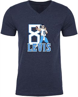 Mens V Neck Will Levis 8 Tennessee Shirt T-Shirt