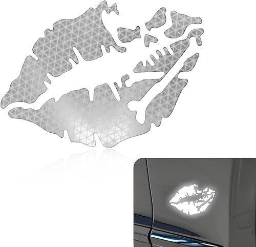 UGSHY 1 calcomanía para casco de motocicleta, calcomanía reflectante de labios, calcomanías personalizadas para parachoques, apto para automóviles,