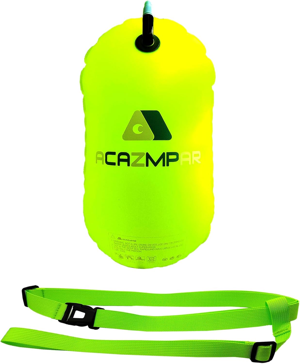 Swim Buoy for Open Water, Swim Bubble for Safe Swim Training, Swimming Triathletes, Kayakers and Snorkelers, Highly Visible Buoy Float