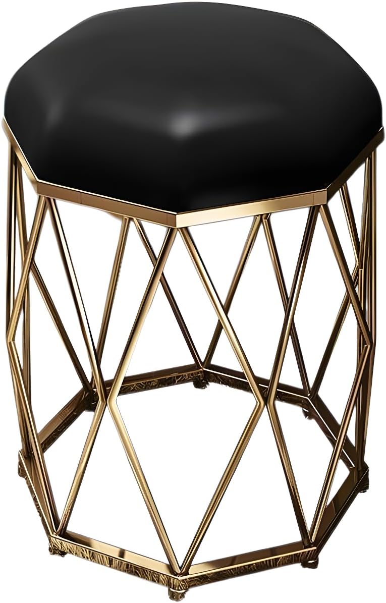 [Bebemax]【化粧台スツール ネイルチェア】北欧風 軽量メタルフレーム 高反発スポンジ 快適座り心地 コンパクトデザイン 大人