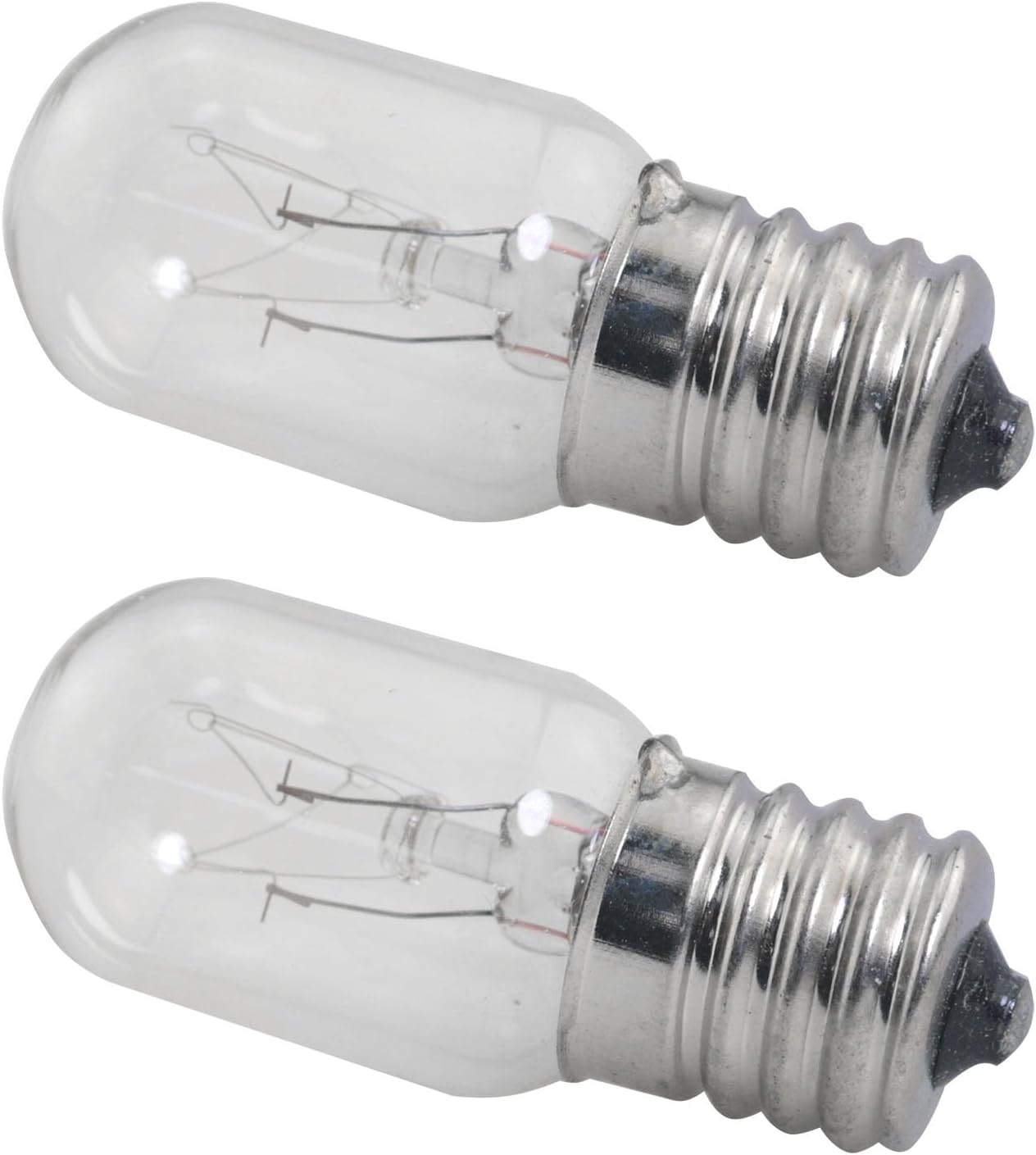 CHENJIN 2PCS E17 Screw in 15W Oven Microwave Light Bulb for Sewing Machine Lava Lamp Night Light Microwave Hood Incandescent Lamps