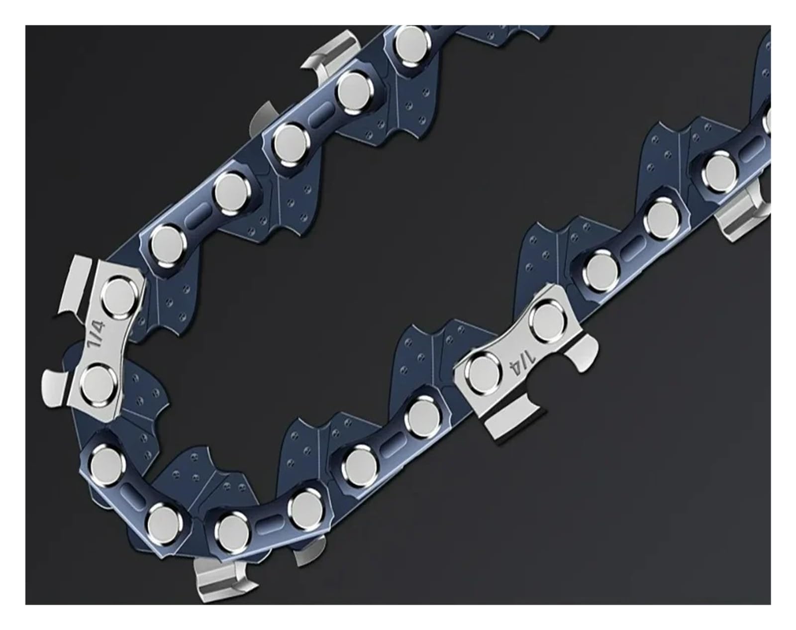 Hoja de sierra de cadena de 8 pulgadas, barra guía de cadena de motosierra de 1/4"P, sierra eléctrica de 45 nudos, 22 cuchillas, sierra de carga for cortar madera(8-inch Set8)